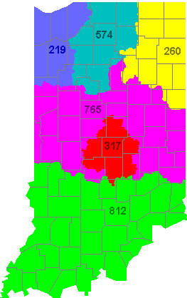 Area Code Map